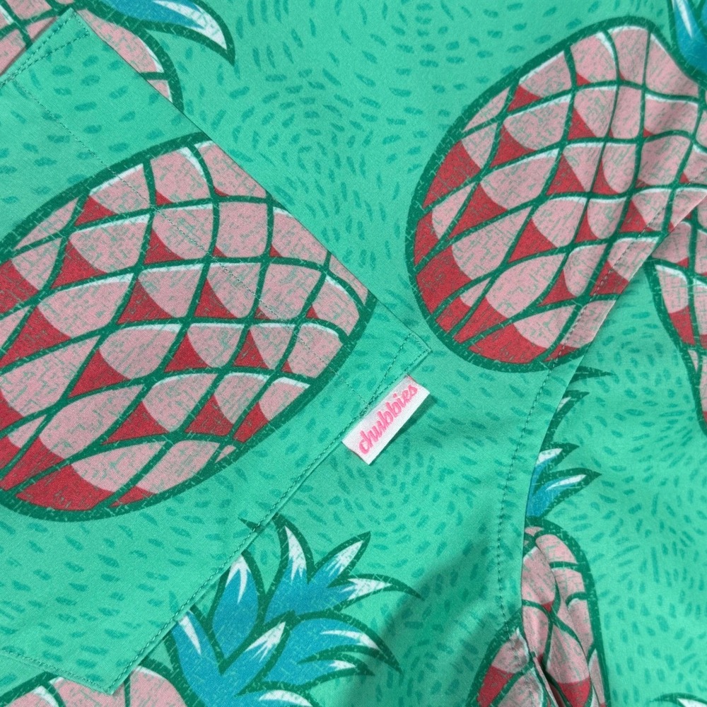 Chubbies Pineapple Print Performance Button Up Sh… - image 4